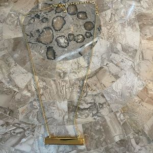 Simple Gold Bar Necklace